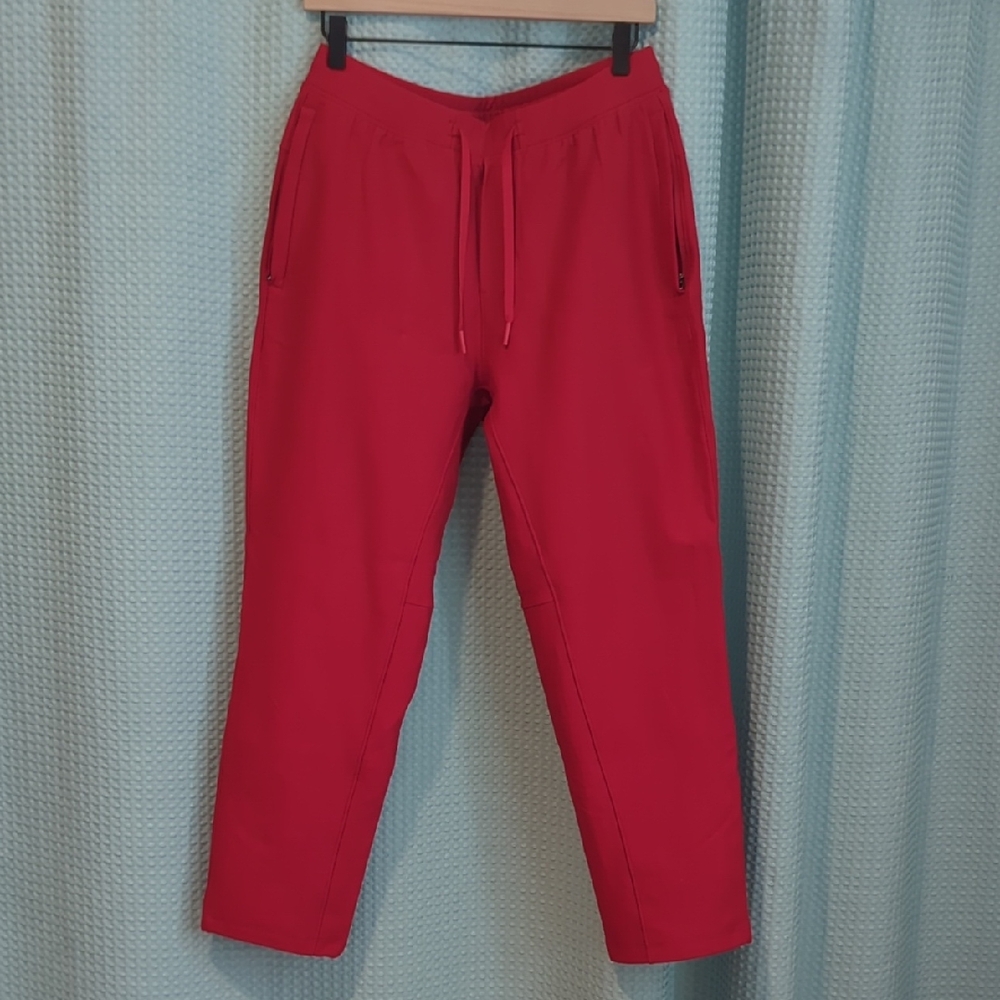 Men's Red Casual Pants